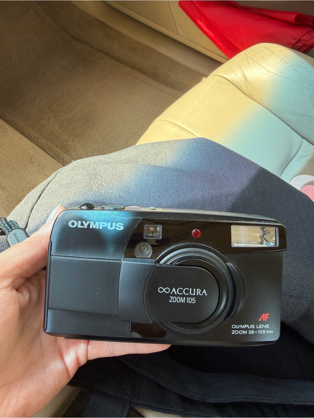 Olympus Black Accura Zoom 105 Point-and-Shoot Film Camera - TESTED